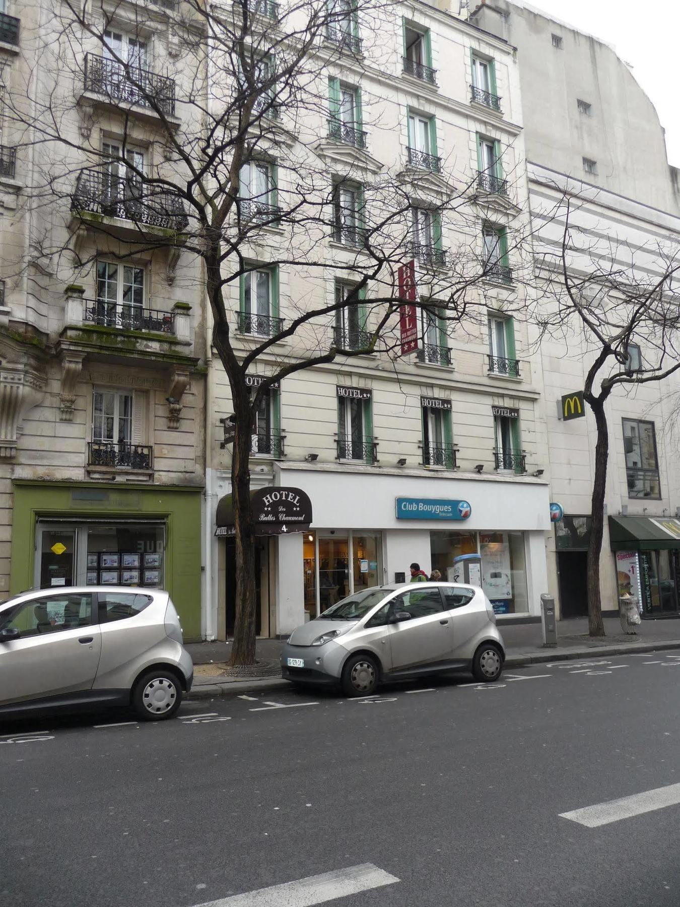 Hotel Des Buttes Chaumont Párizs Kültér fotó